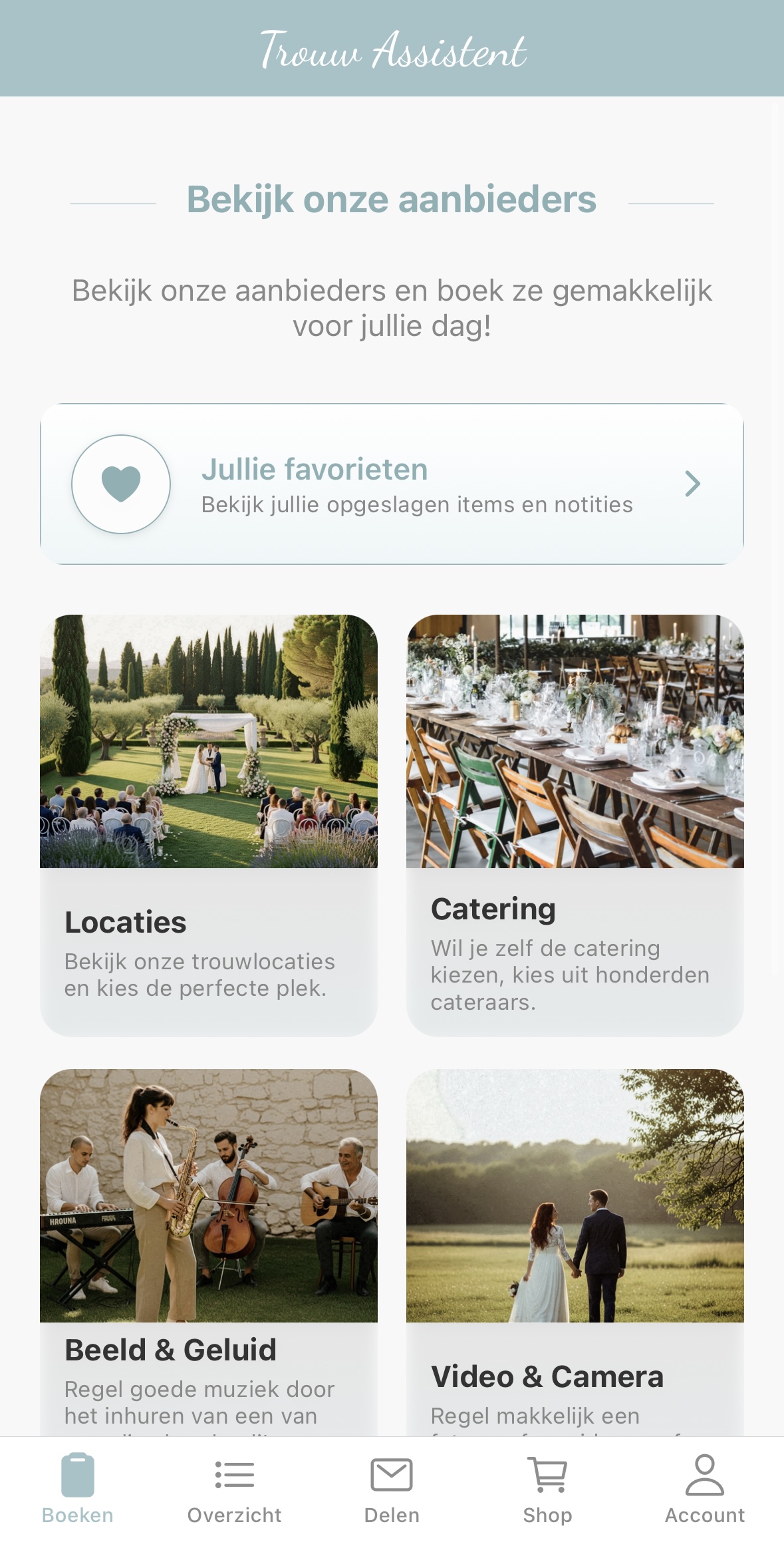 Aanbieders netwerk interface