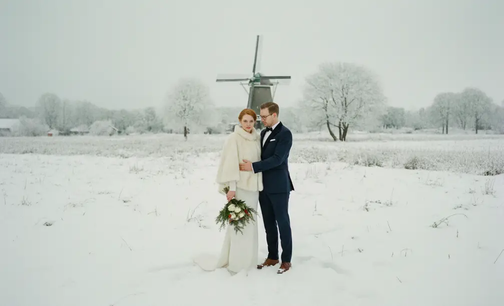 Trouwen in de winter. De charme van een winterbruiloft